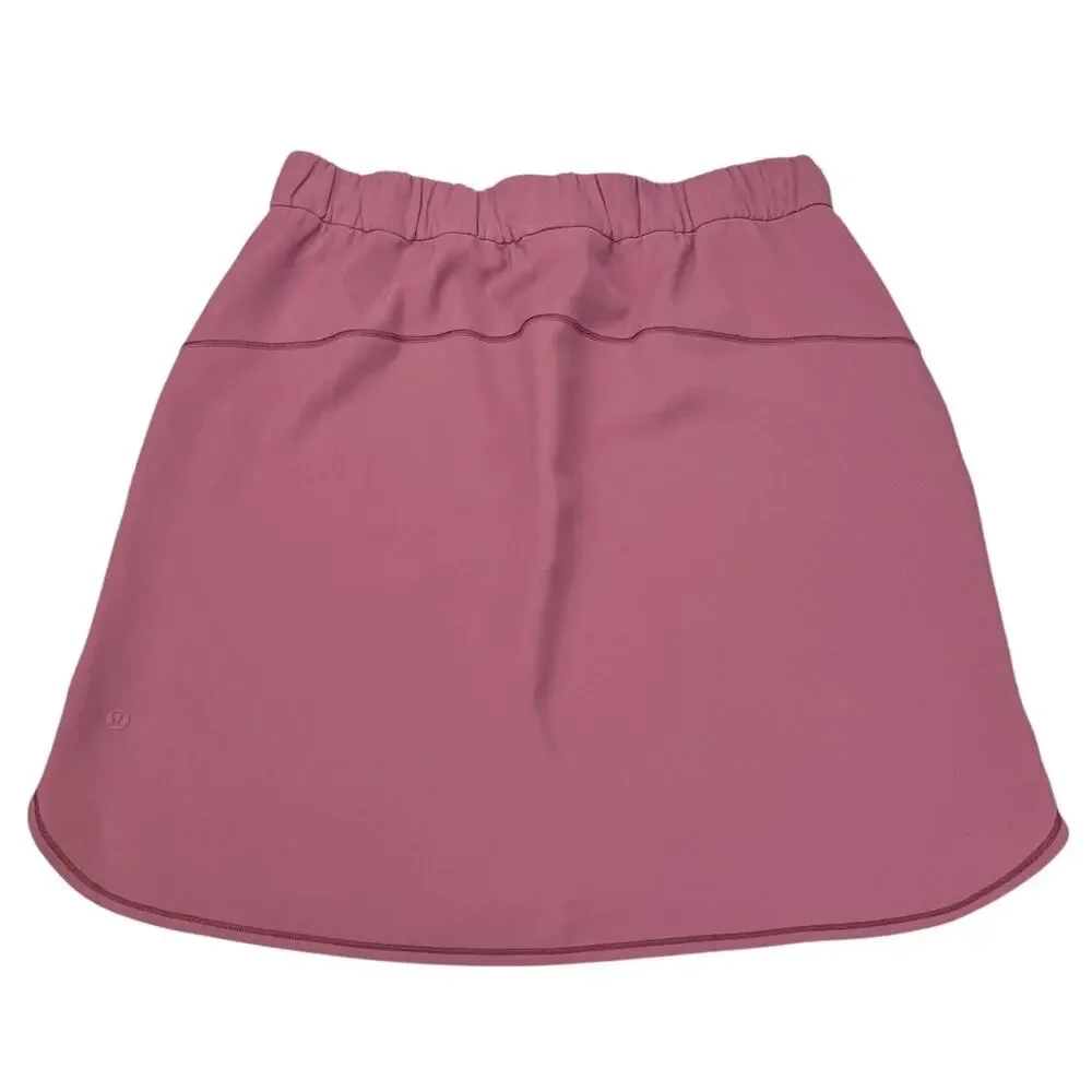 LULULEMON On The Fly Woven Skirt Size 12 Misty Merlot - Picture 6 of 8